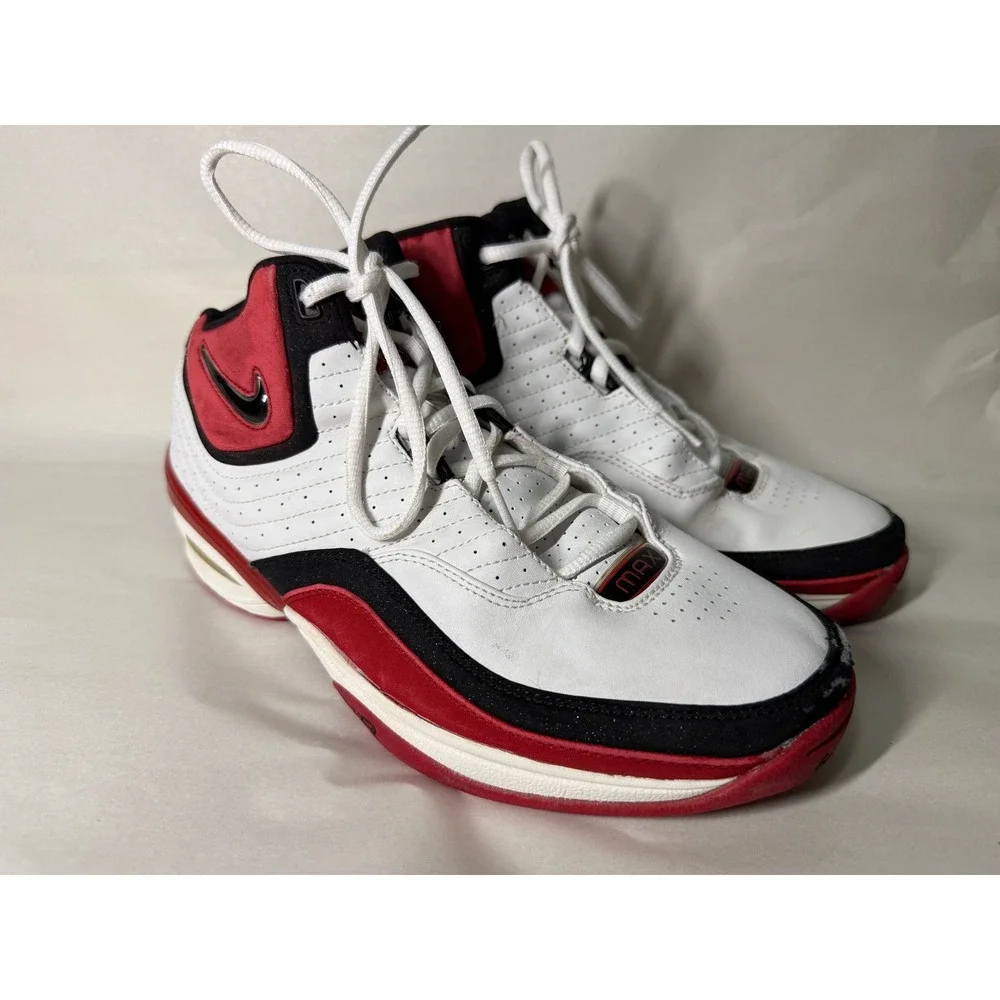 Nike Air Max Uptempo 2003 Basketball Sneakers Red Black White Mens Size 9 307513